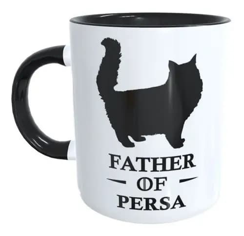 Caneca Xicara Father Of Persa Raça Gato Presente Papai Pet
