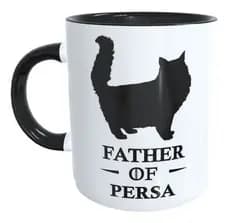 Caneca Xicara Father Of Persa Raça Gato Presente Papai Pet