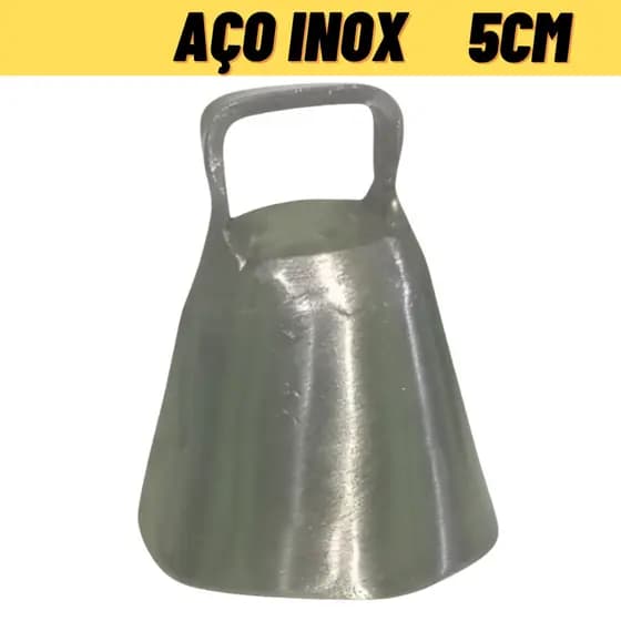 sino chocalho sineta aço inox cabra cabrito 5cm