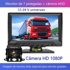 Dajea {ecrã de 7 polegadas+câmera 1080P} 12-24V de larga tensão, adequada para camiões grandes e pequenos  sedans  picku