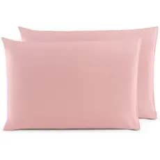 Kit 4 Fronhas ( 2 Pares ) Em meia malha fio 30/1 100% Algodao para travesseiro 70 x 50 cm