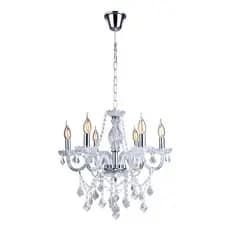 Lustre Teto Pendente Candelabro LED Elegante Cristal K9 58cm - Luminária Moderna Para Sala de Jantar e Hall Bivolt