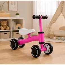 Bicicleta Infantil de Equilíbrio Sem Pedal +12 Meses Rosa Azul Andador Infantil INMETRO Desenvolvimento Motor