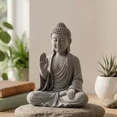 Estátua Buda Decorativo Zen Grande para Decoração Casa Escritório