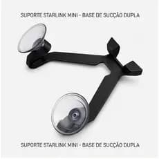 Suporte Veicular Para Starlink Mini | Dupla Ventosa Alta Fixação | Carro, Motorhome e Caminhão