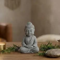 Estátua Buda Decorativo Meditação Escultura Zen Buddha Minimalista Sala Quarto Escritório