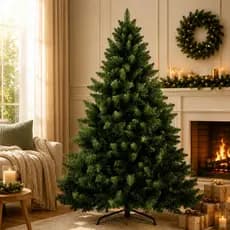 Árvore De Natal 2,1m 1250 Galhos Pinheiro Luxo Grande Cheia