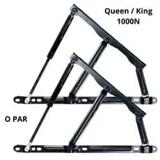 Kit Articulação Completa Para Cama Box Baú Queen/King 1000N (Par)