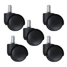 Kit 5 Rodinhas Rodízios Para Cadeira Escritório Moveis