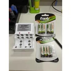 Carregador de Pilhas AA AAA 9V Bivolt