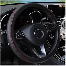 Capa de Volante Universal Tradicional Tuning Liso Preto Antiderrapante