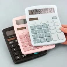 Calculadora Científica Solar de Mesa Grande Display | Financeira, Escritório, Escola, Design Fofo