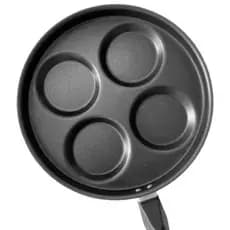Hambúrguer Multiuso Gourmet Antiaderente Alumínio Nacional Frigideira 4 Ovos