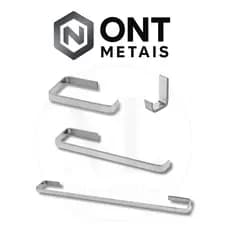 Kit Acessorios Para Banheiro cromado quadrado 4 Peças