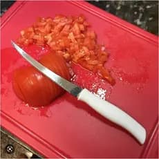 Faca Para Cortar Tomate/ Legume Para Cozinha 23cm microserrilha não fica cega