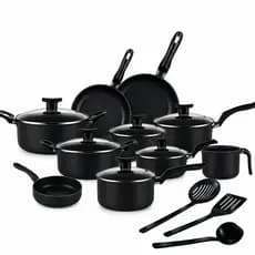 Jogo Panelas 13 Peças Antiaderente Kit Frigideira Caçarola Cozinha Conjunto Completo