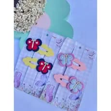 Tic Tac Infantil Borboleta | Presilha de Cabelo para Menina | Acessório de cabelo