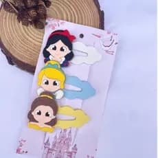 Tic Tac Infantil Princesas Disney | Presilha de Cabelo para Menina | Acessório de cabelo