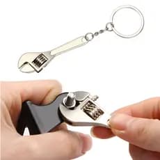 1pc Portátil Mini Chave Chaveiro Em Forma De Pingente/Multifuncional Ajustável Universal Liga Spanner