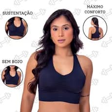 Top Microfibra Sem Bojo Academia Fitness Feminino Sutiã Sustentação Confortável Dia Dia Moda