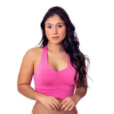 Top Academia Fitness Feminino Sem Bojo Microfibra Sutiã Sustentação Confortável Dia Dia Moda