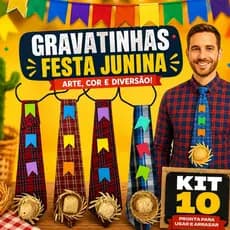 Gravatas Festa Junina Gravatinhas Personalizadas São João Fantasias Quadrilha Xadrez Caipira