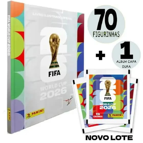 Álbum Oficial Copa Do Mundo FIFA 2026 Capa PRATA + 7/21/35/70 Figurinhas Pacotes Colecionáveis Originais