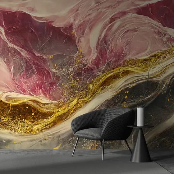 Papel de Parede Para Sala Adesivo Lavável Mármore Ônix Luxo Galáxia Cozinha Quarto Escritorio 3D