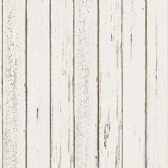 Papel de Parede Para Quarto Adesivo Vinilico Lavável Decoração Ripas de Madeira Branco Rústica 3D