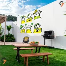 Adesivo de Parede Decoração Moderna Para Copa Do Mundo Futebol Para Sala Restaurantes Lojas