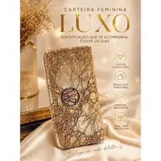 Carteira Feminina Luxo Texturizada – Elegância e Sofisticação no Seu Dia a Dia
