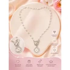 Colar Feminino de Pérolas com Pingente Delicado Elegante Luxo Presente