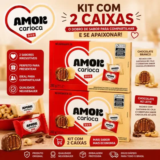 Kit com 2 Caixas Amor Carioca Duo – Neugebauer Original