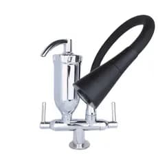 Torneira Gourmet Filtro Tubo Flexível Bancada Cone 2 Jatos - 2168 Preta