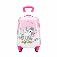 Mala de Viagem Escola Passeio Infantil Menino Menina Leve ABS Rígida Rodinhas 360° 8KG