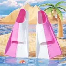 Barbatanas Para Mergulho Com Snorkel Ao Ar Livre Sapatos De Sapo Crianças Adultas Equipamento De Treinamento De Natação