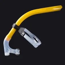 Adequado Para Adultos Homens Mulheres Faixa De Cabeça Giratória Ajustável Snorkel Treinamento De Natação Silicone