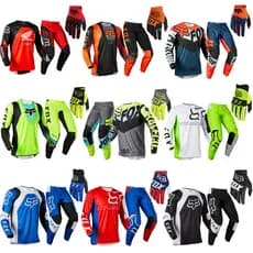 2022 FOX Off Road Motorcycle Racing Equipment Set Shirt Pants MX Combo BMX Mountain Off Road Motorcycle Set Gloves+Set