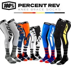NOVO 2023 100% SOCKS REV KNEE BRACE SOCKS Para Adultos/Motocross Suitable Off Road Bikes/Dirt Bike Unisex