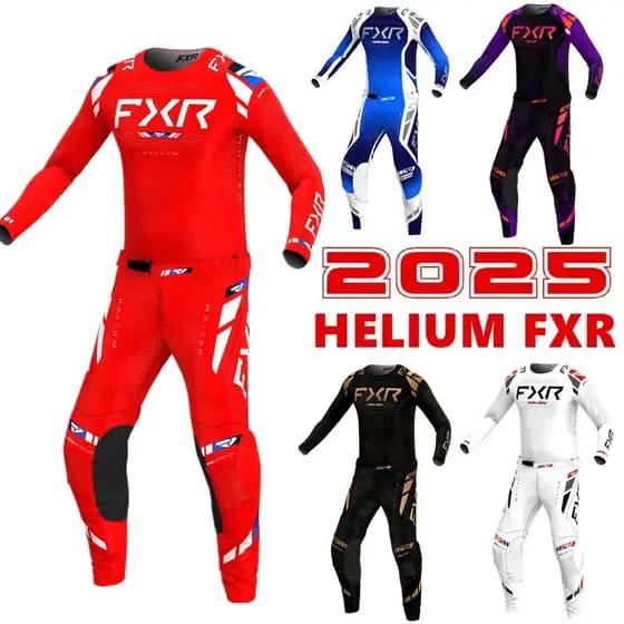 FXR 2025 HELIUM CAYENNE Jersey Pants MX Combo Moto Enduro ATV Equipamento De Motociclismo Homens Fato De Sujeira Para