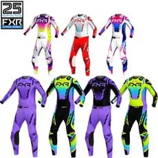 FXR 2025 Vapor Ar Queimado/Branco Engrenagem SetOff road Motocicleta Roupas Adequadas Para Gás Fora De Estrada