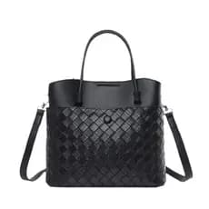 Bolsa tipo saco em couro macio, bolsa de ombro/transversal em tecido, bolsa feminina.