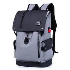 Mochila masculina elegante, antifurto, para viagens e com compartimento para laptop.