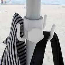 Pacote com 4 unidades gancho organizador guarda sol de praia cabide de objetos