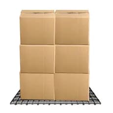 Kit Palete Estrado Plástico Preto 50x25cm Piso Pallet Palete