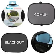 Kit 2 Protetores Solares Infantil Ventosa para Carro Buba