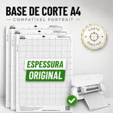 Kit 4 Base de Corte A4 Retrato Compativel Silhouette Portrait -Com Cola