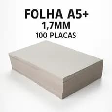kit 100 Capa Agenda A5+ 15,5x21,5cm Papel Cartão Paraná 1,7mm Alta resistencia