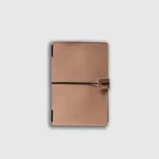 Kit 3 Cadernos Journal Grande 60 Folhas + Capa De Couro Midori Triplo Rosas