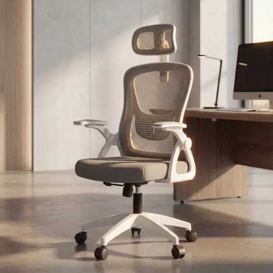 Cadeira de Escritorio Ergonômica Astrella para Estudo Giratoria com Apoio de Cabeça Ajustável Braços Reguláveis